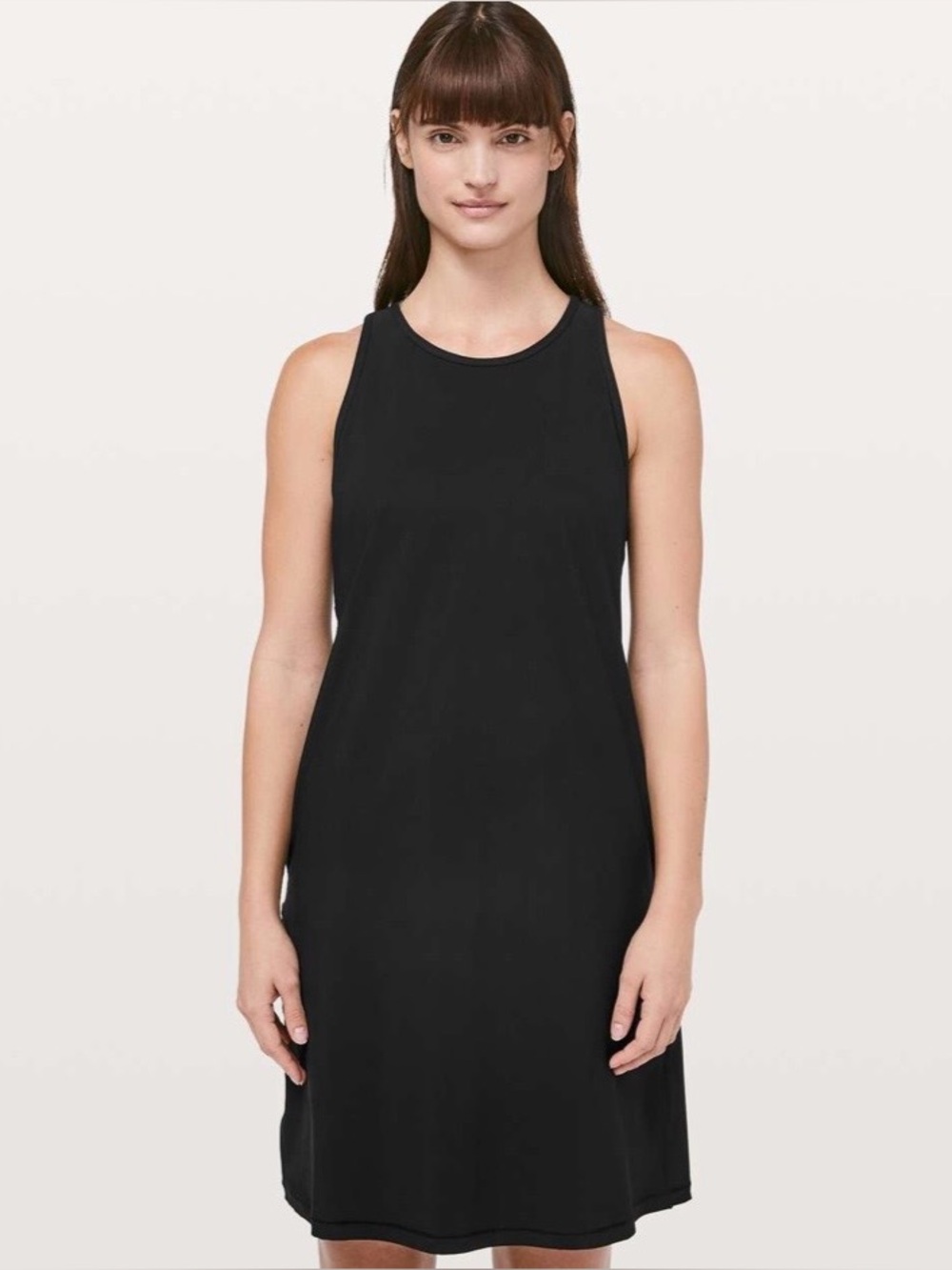 Lululemon Early Morning Black Crossover Back Dress